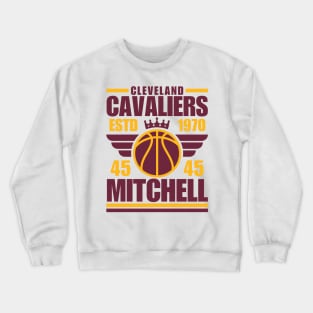 Cleveland Cavaliers Mitchell 45 Basketball Retro Crewneck Sweatshirt